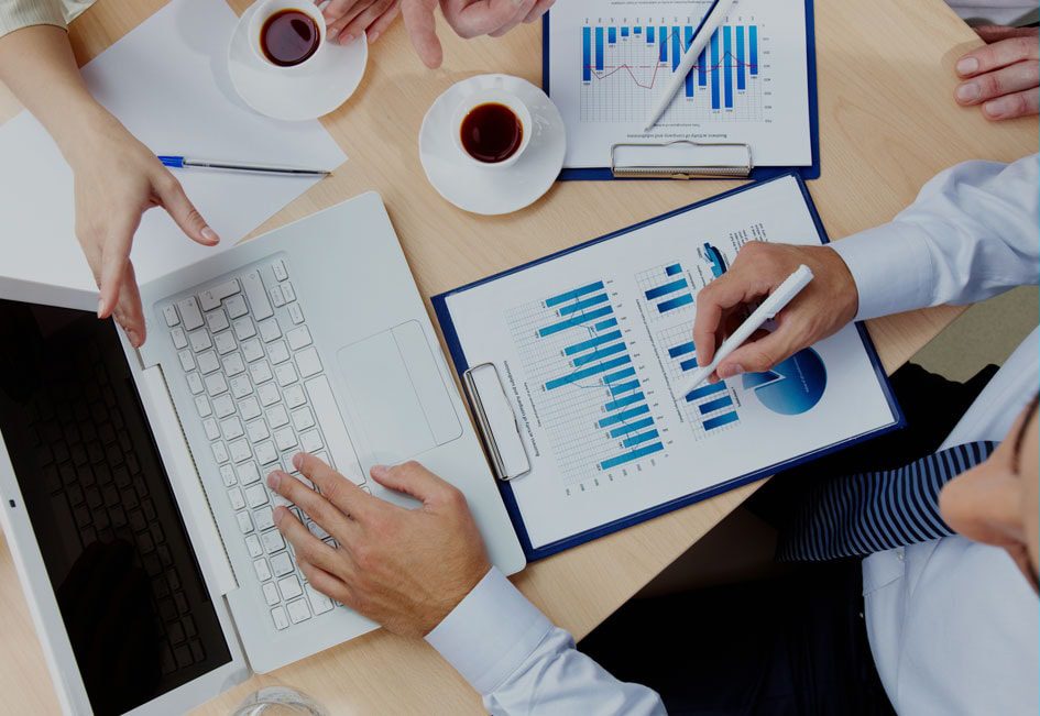 Engineering blueprint and technical drawings